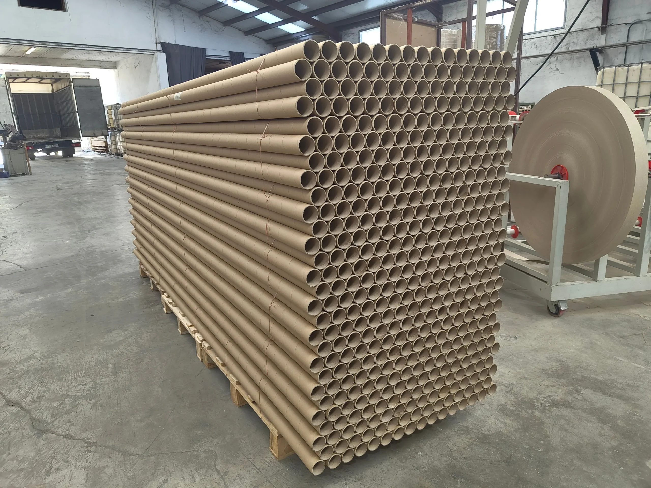 Tubos de cartón para el sector textil